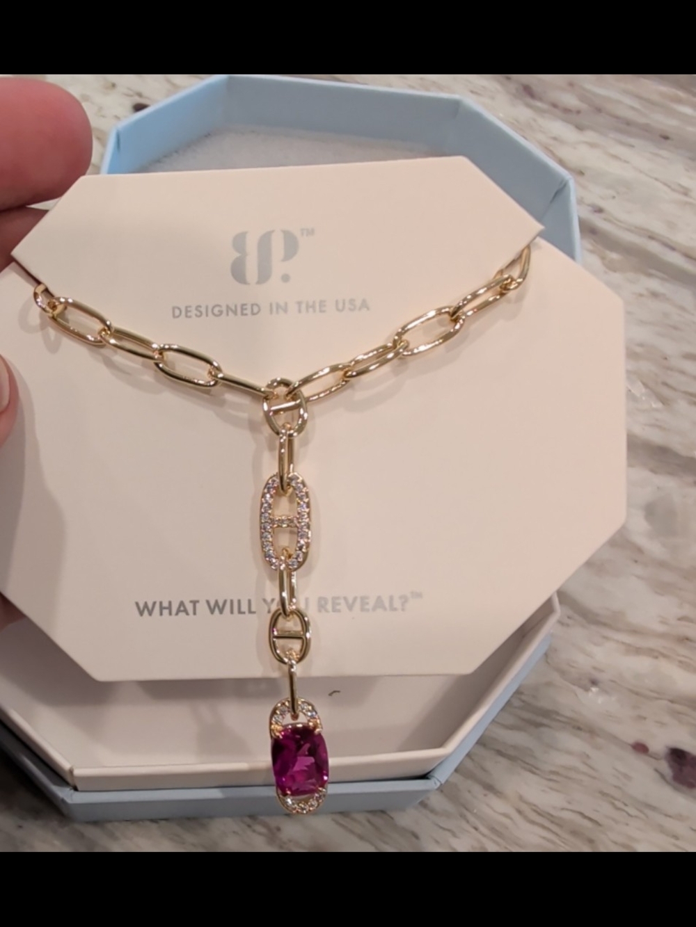Bomb Party Dazzling Heartfelt Desire  Necklace Rose Corundum